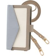 TR2way-XP10-3-IG [Xperia 10 III/Xperia10 III Lite 用 ケース 手帳型 トリコロール 2Way スマホショルダー スマホケース エレガンテ Elegante/アイスグレー]