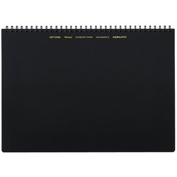 ソフトリングノート ビジネス A4（297×210mm） 5mm方眼罫 70枚 黒 ス-SV427S5-D