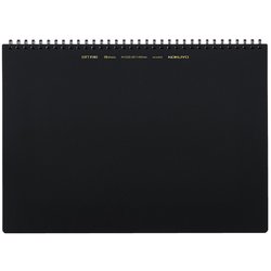 ソフトリングノート ビジネス A4（297×210mm） 無地 70枚 黒 ス-SV427W-D