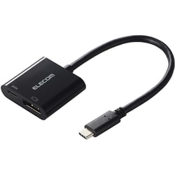 USB Type-C - DisplayPort 変換プラグ 4K60Hz PD60W ブラック AD-CDPPDBK2