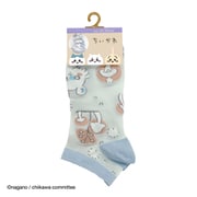 ちいかわ モモンガ 薄手スニーカー丈 サックス 22-24cm