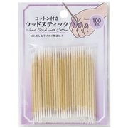 コットン付きウッドスティック 7cm 100本 98475