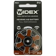補聴器用空気電池 PR41(312) 無水銀タイプ 6本 WIDEX_PR41(312)