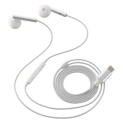 USB Type-C ステレオイヤホン インナーイヤー型 白 1.2m SMT-HA04-W