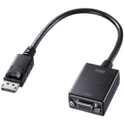 DisplayPort-VGA 変換アダプタ ケーブル一体型 20cm アクティブタイプ ブラック AD-DPV06