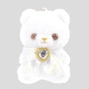 PT0061-A 真っ白と真っ黒なお友達 ボールチェーンマスコット White / Bear