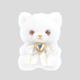 PT0061-B 真っ白と真っ黒なお友達 ボールチェーンマスコット White / Cat
