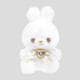 PT0061-C 真っ白と真っ黒なお友達 ボールチェーンマスコット White / Rabbit