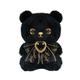 PT0061-E 真っ白と真っ黒なお友達 ボールチェーンマスコット Black / Bear