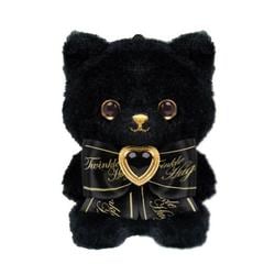 PT0061-F 真っ白と真っ黒なお友達 ボールチェーンマスコット Black / Cat
