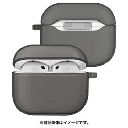 AirPods 4 GLASE TPUケース スモーク UNIQ-AIRPODS(2024)-GLSSMK