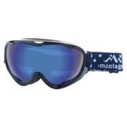 スキー＆スノーボード用ゴーグル 眼鏡対応 ヘルメット対応 MTG9024-3 montagna ATRIA [スキー＆スノーボード用ゴーグル]