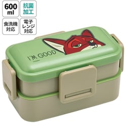 抗菌 食洗機対応 ふわっと弁当箱 2段 ズートピア/ニック PFLW4AG