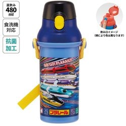 抗菌 直飲プラワンタッチボトル 480ml プラレール25 PSB5SANAG
