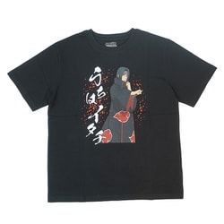 22863245 NARUTO-ナルト- 疾風伝 Tシャツ BLACK うちはイタチ Lサイズ