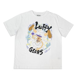 22863250 ONE PIECE（ワンピース） Tシャツ WHITE ルフィ ギア5 ドーン Mサイズ