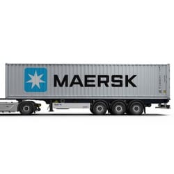 1/24 大型コンテナトレーラー MAERSK マースク ソリド製ダイ