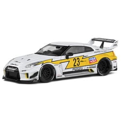 S4311208 1/43 日産 GT-R R35 LB シルエット ホワイト/イエロー [ダイキャストミニカー]