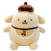 208323-25 ポムポムプリン ぬいぐるみ S さくらんぼチェック