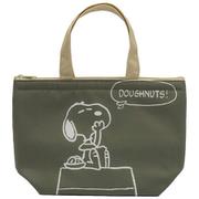 208460-25 PEANUTS 保冷保温ミニトート スヌーピー カーキ