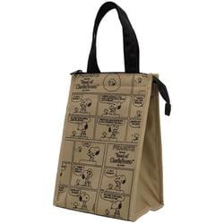 208514-25 PEANUTS 保冷保温マチ付きトート M スヌーピー コミックドーナツ