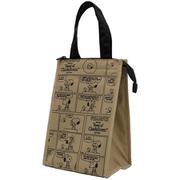 208514-25 PEANUTS 保冷保温マチ付きトート M スヌーピー コミックドーナツ