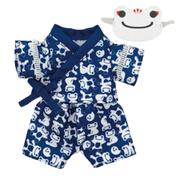 208576-25 かえるのピクルス ビーンドール用 コスチューム 甚平(ネイビー)