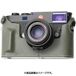 LEICA M11用 本革ケース クラシック グリップ付 ナイトサファリ/ホワイトステッチ PTAS015