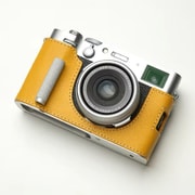 富士フィルム X100VI用 本革ケース クラシック メタルグリップ付 ビビッドイエロー PTBD010