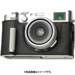 富士フィルム X100VI用 本革ケース クラシック メタルグリップ付 ブラック PTBD012