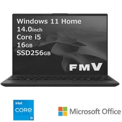 ヨドバシ.com - 富士通 FUJITSU ノートパソコン/FMV UHシリーズ/14型/Core i5-1235U/メモリ 16GB/SSD  256GB/Windows 11 Home/Office Home and Business 2024/ピクトブラック FMVU75J3B  通販【全品無料配達】