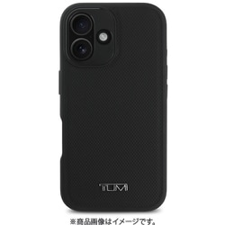 TUHMP16SRBAK [iPhone 16用 ケース 本革 バックカバー フチ高設計 Magsafe充電対応 ブラック]