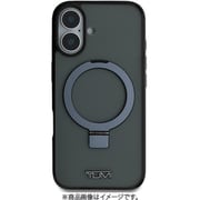 TUHMP16SSSFK [iPhone 16用 ケース バックカバー フチ高設計 スマホリング＆スタンド機能 Magsafe充電対応 ブラック]