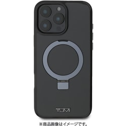 TUHMP16XSSFK [iPhone 16 Pro MAX用 ケース バックカバー フチ高設計 スマホリング＆スタンド機能 Magsafe充電対応 ブラック]
