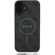 GUHMP16SG4GFRK [iPhone 16用 ケース バックカバー モノグラム クラッシックロゴ フチ高設計 Magsafe充電対応 ブラック]