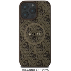 GUHMP16LG4GFRW [iPhone 16 Pro用 ケース バックカバー モノグラム クラッシックロゴ フチ高設計 Magsafe充電対応 ブラウン]