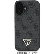 GUHCP16SP4TDPK [iPhone 16用 ケース バックカバー モノグラム トライアングルメタルロゴ フチ高設計 ブラック]