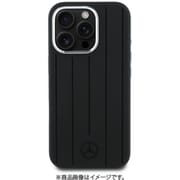 MEHMP16X23SUVSK [iPhone 16 Pro MAX用 ケース シリコン バックカバー 縦ラインのデザイン Magsafe充電対応 ブラック]