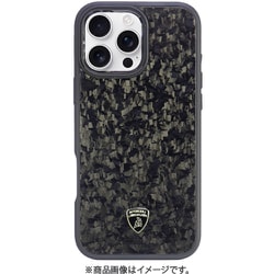 LB-TPUPCMIP16PM-HU/D14-GD [iPhone 16 Pro MAX用 ケース 高級 カーボンファイバー バックカバー Magsafe充電対応]