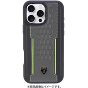 LB-TPUPCMIP16PM-RE/D1-GN [iPhone 16 Pro MAX用 ケース 高級 本革 バックカバー Magsafe充電対応 グリーンライン]