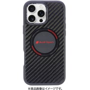 AUS-TPUPCMIP16PM-RSQ/D5-BK [iPhone 16 Pro MAX用 ケース 高級 カーボン バックカバー Magsafe充電対応]