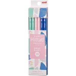 Hittat！（ヒッタト）鉛筆 テキスタイルシリーズ ピンク 2B K56502B