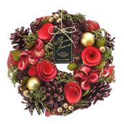 ghwreaths [CM1602-C ナチュラルリース S リース レッドゴージャス]