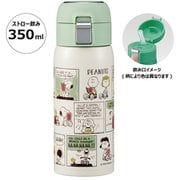 ワンタッチストローボトル 350ml スヌーピー STOT3ST
