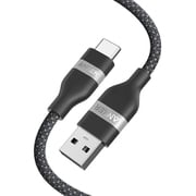 Anker USB-C & USB-A ケーブル (高耐久ナイロン) 0.9m ブラック A82G2011