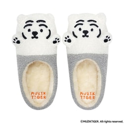 MUZIK TIGER ファースリッパ レディース フリーサイズ WHITE SH-42415
