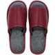 レザー調外縫いスリッパ M 24.0～25.5cm WINE
