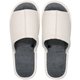 レザー調外縫いスリッパ L 26.0～27.5cm WHITE