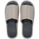 レザー調外縫いスリッパ L 26.0～27.5cm GRAY