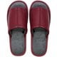 レザー調外縫いスリッパ L 26.0～27.5cm WINE